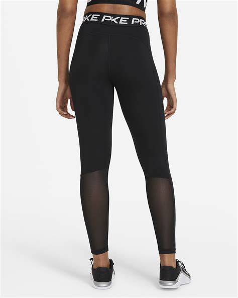 nike pro schwarz mit mesh|Nike Pro Leggings mit mittelhohem Bund und Mesh.